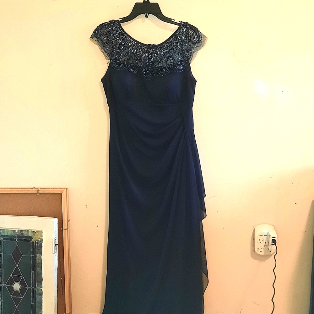 Dark Blue XScape Formal Dress
